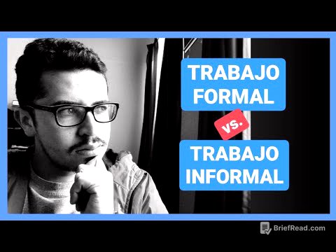 DERECHO del TRABAJO 🙀[Trabajo 👍🏻 FORMAL vs INFORMAL 👎🏻] 💪🏻Trabajo Digno 💪🏻