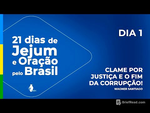 DIA 1 -  21 DIAS DE JEJUM E ORAÇÃO PELO BRASIL - WAGNER SANTIAGO - INSEJEC