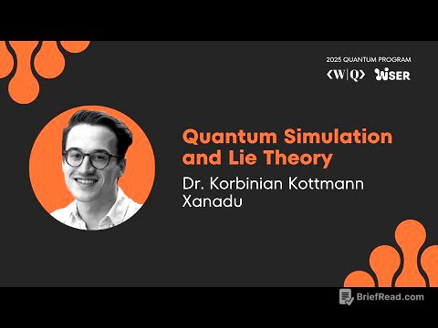 2025 QUANTUM PROGRAM ❯ Day 11 ❯ Quantum Simulation and Lie Theory (Dr. Korbinian Kottmann)