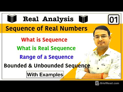 Sequence of Real Numbers | Range of Sequence | Bounded and Unbounded Sequence | Real Sequences : 01