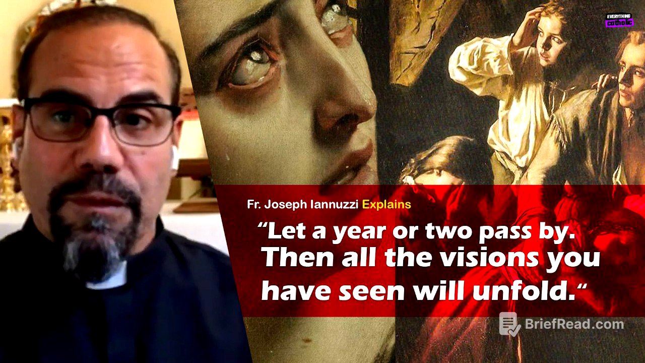 "A prophecy that was made about 18 months ago that is now being fulfilled." Fr. Iannuzzi explains.