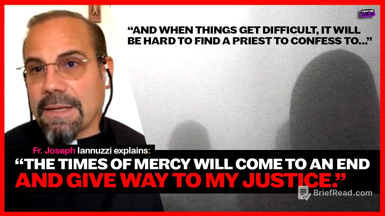 Fr. Joseph Iannuzzi: Things will be so bad you won't be able to go to Church..."