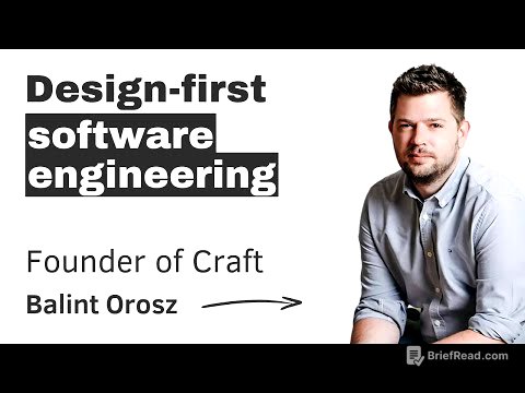 Design-first software engineering: Craft – with Balint Orosz
