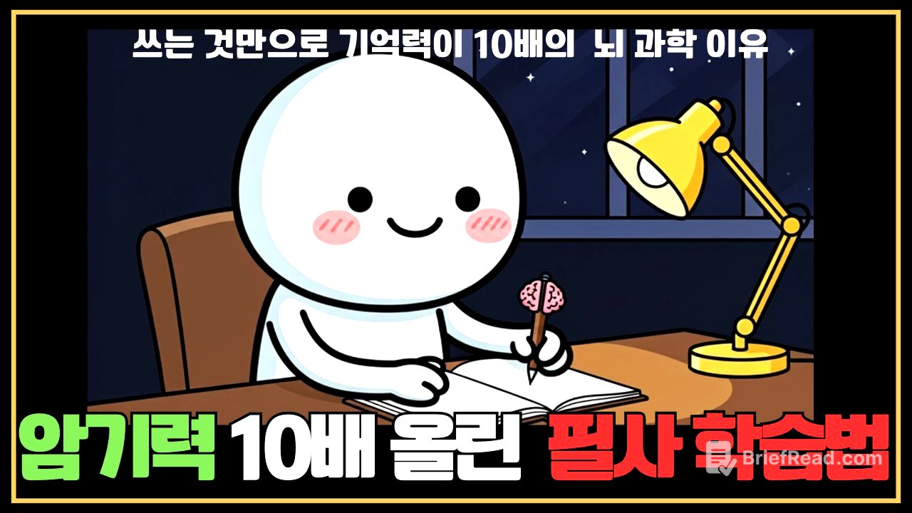 이것만 알면 암기력 폭발! 필사 공부법 완전 정복 가이드