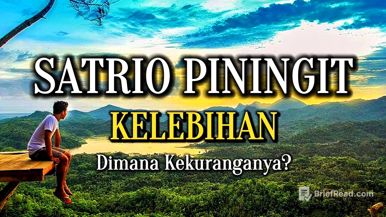 SATRIO PININGIT | KELEBIHAN Dimana Kekuranganya❓