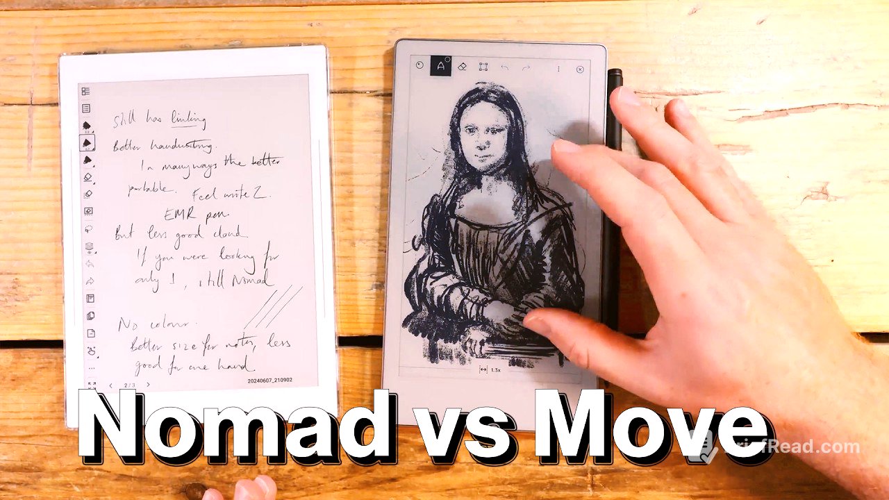 reMarkable Move vs SuperNote Nomad