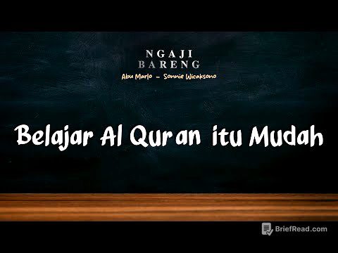 #Eps4 | Belajar Al Quran itu Mudah