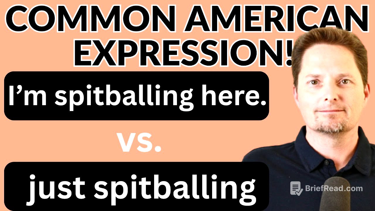 Learn Common American IDIOMS, American expressions, I'm just spitballing here. /at point blank range