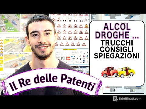 STATO PSICOFISICO DEL CONDUCENTE ALCOOL DROGA E STANCHEZZA - IL RE DELLE PATENTI - PATENTE B