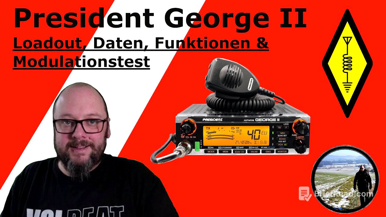 President George II unboxing, Daten, Funktionen & Modulationstest #cbfunk #amateurfunk #president
