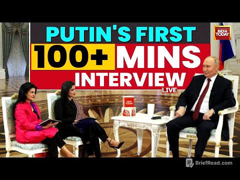 Vladimir Putin's Interview LIVE | Putin's Exclusive Interview on India Today | Putin Interview LIVE