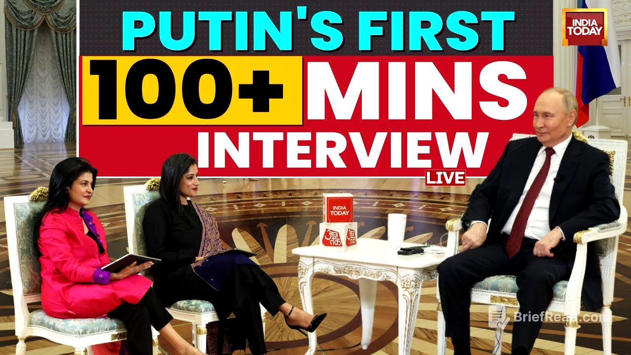 Vladimir Putin's Interview LIVE | Putin's Exclusive Interview on India Today | Putin Interview LIVE