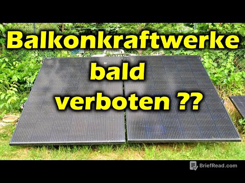 Balkonkraftwerke könnten in Deutschland bald verboten werden!?