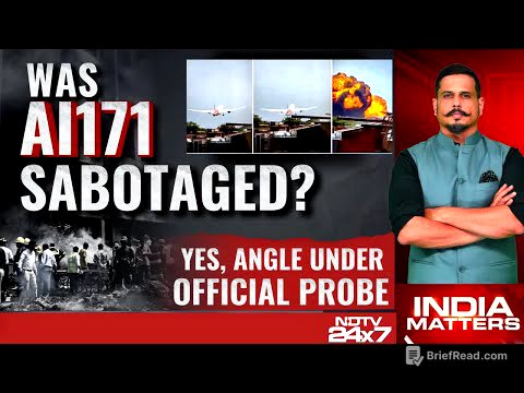 AI171 Crash News | AI171 Crash Mystery Deepens: Did Someone Make Air India Crash?