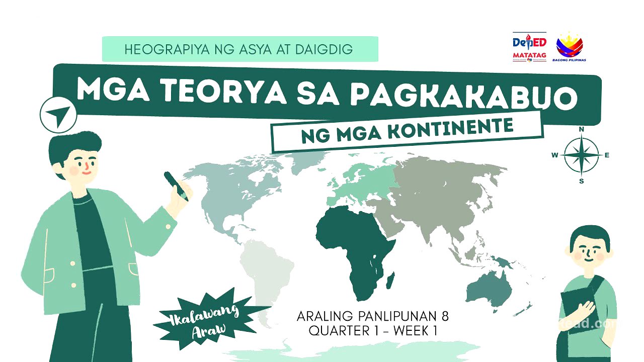 Araling Panlipunan 8 MATATAG Q1 Week 1-2 Mga Teorya sa Pagkakabuo ng mga Kontinente with PPT and DLL
