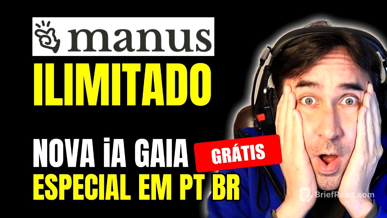 MANUS Agora SEM LIMITES, NOVO Modelo GAIA em Português BR e Bob no TDC Floripa na Trilha de iA Gen