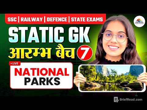 National Parks ( Statewise ) | Aarambh Batch Class 7 | For All Competitive Exams |  Nikita Chaudhary