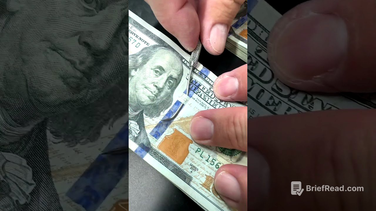 How to Spot Fake Money vs. Real Money #FakeMoney #CounterfeitCash #SecurityFeatures #MoneyLumps