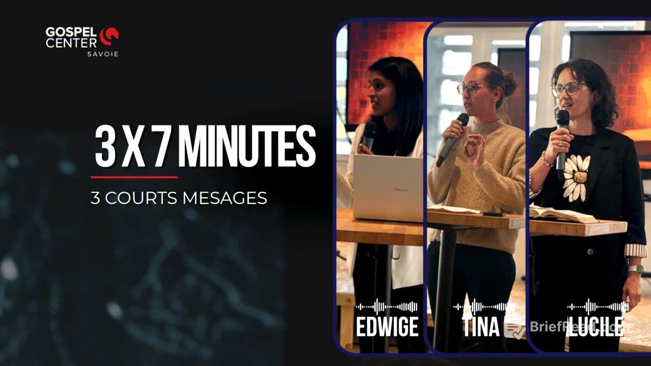 3 messages de 7 minutes avec Edwige Tina et Lucile