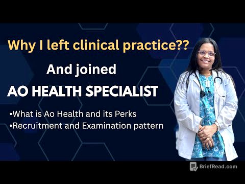 The Best "Plan B" for Doctors? AO Salary, Perks & Strategy Explained ✨ comments what to cover next