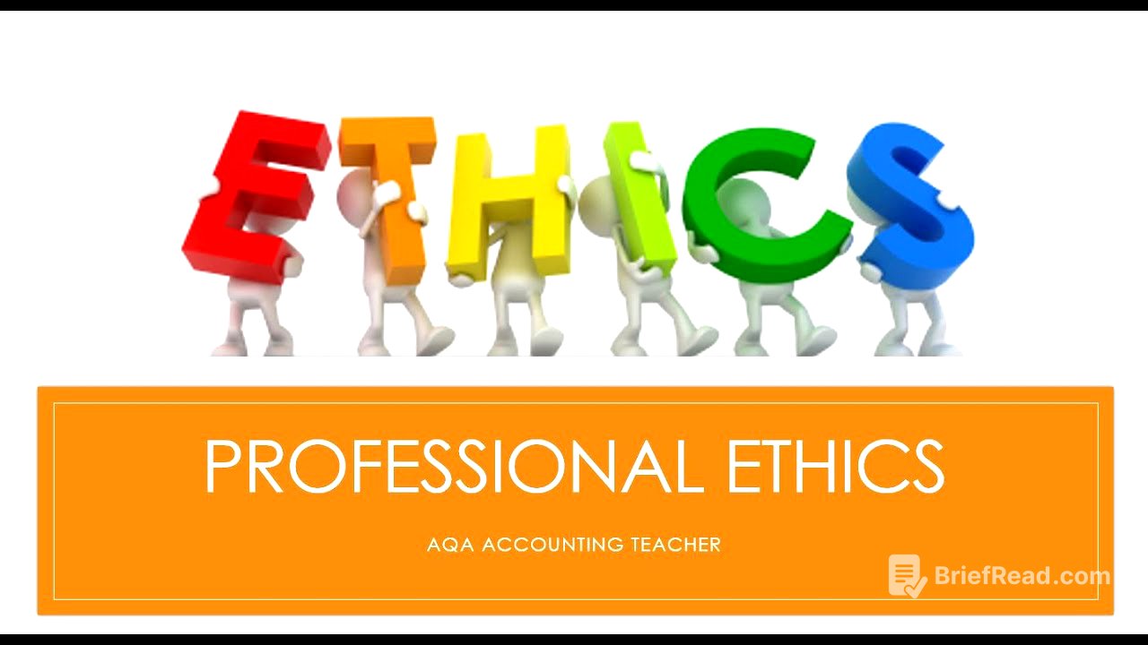 Professional Ethics Paper 1 7127-1 AQA Accounting