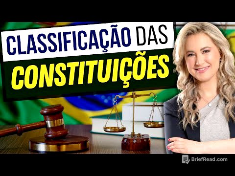 CLASSIFICAÇÃO DAS CONSTITUIÇÕES - Direito Constitucional (RESUMO)
