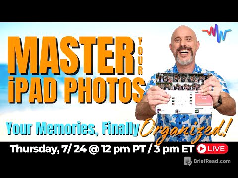 📸 Master Your iPad Photos with iPadOS 18 – Exclusive Live Training! 📱