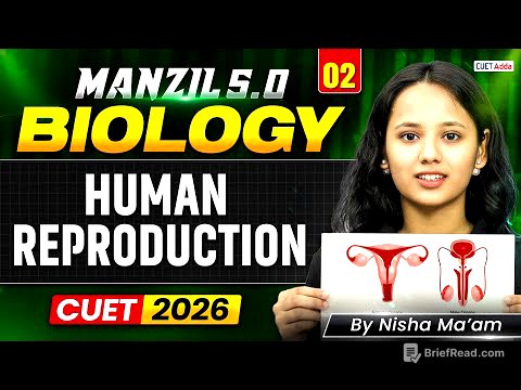CUET 2026 Biology | Human Reproduction in One Shot | Manzil 5.0