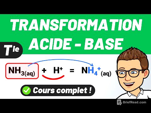 TRANSFORMATIONS ACIDE - BASE ✅ Cours complet 💪 Terminale spécialité