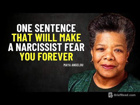 One Sentence That Will Make a Narcissist Fear You Forever | Maya Angelou Motivation