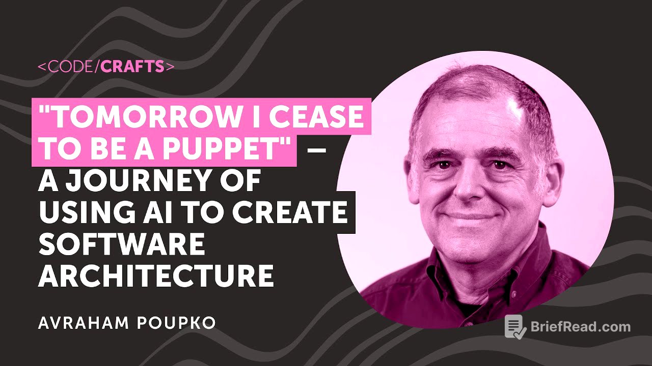 Tomorrow I Cease to Be a Puppet: Using AI to Create Software Architecture | Avraham Poupko