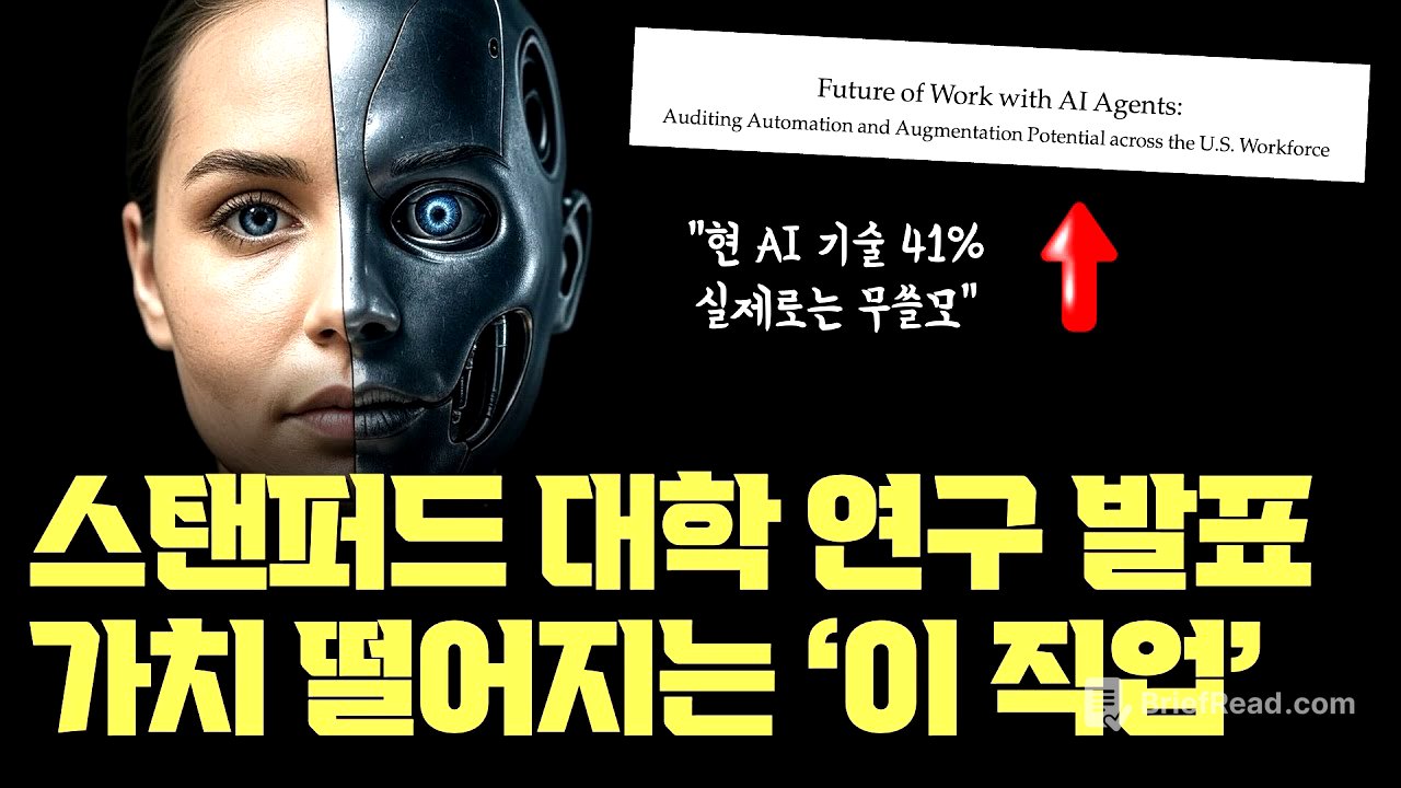 스탠퍼드 논문이 밝혔다... AI 투자 41% 무쓸모.., 인간 대체? 가치가 낮아지는 직업 | 자동화, 노동자 입장과 AI 전문가 입장이 다르다
