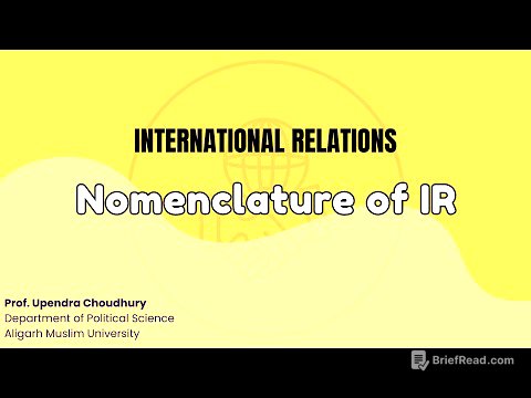 Nomenclature of IR