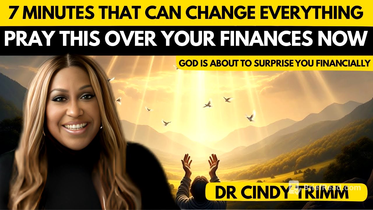 God is sending you money: Pray this for 7 minutes || Dr Cindy Trimm🎁🎇