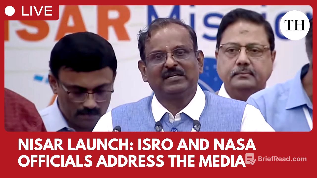 Live: NISAR satellite launched successfully: Top officials of ISRO and NASA address media