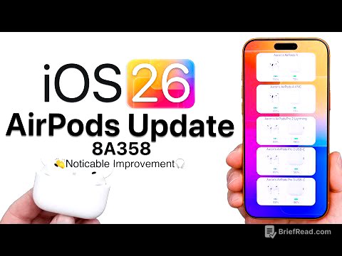 iOS 26 AirPods Update 8A358 is Out! - What's New?