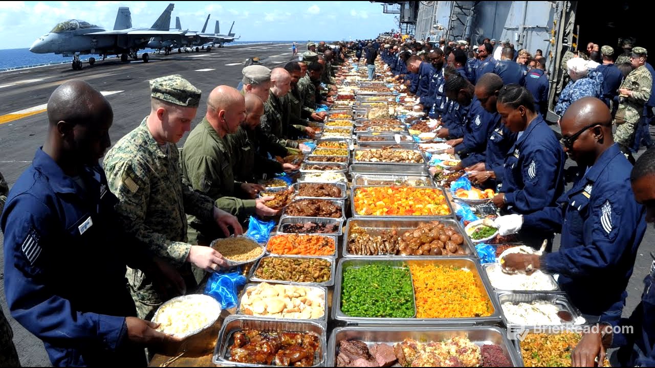 How Aircraft Carrier Crews Eat, Shower & Sleep on Aircraft Carrier