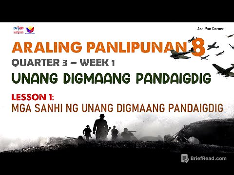 Araling Panlipunan 8 | Quarter  3 | Lesson 1 |  Mga Sanhi ng Unang Digmaang Pandaigdig