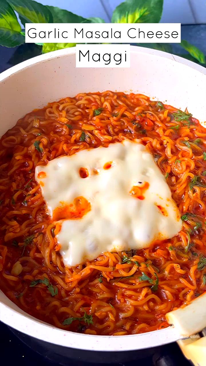🧄🍜🔥 "Spice Up Your Day Garlic Masala Maggi for a Flavorful Twist! 🧄🍜🔥" [Video] | Easy and tasty, Easy food items, Yummy indian recipes
