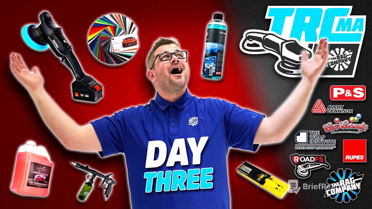 TRCMA 2025 New Auto Detailing Products And Tools With Live Demonstrations (Day 3) - YouTube