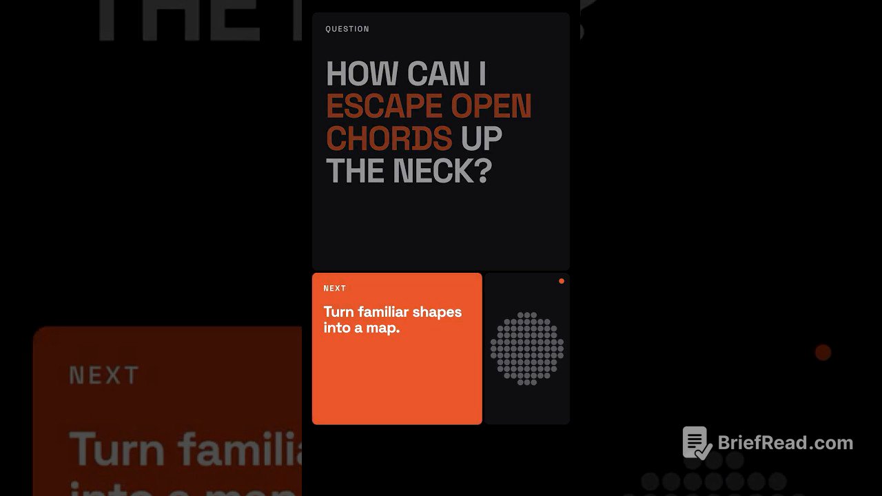 Escape Open Chords: Your First CAGED Map