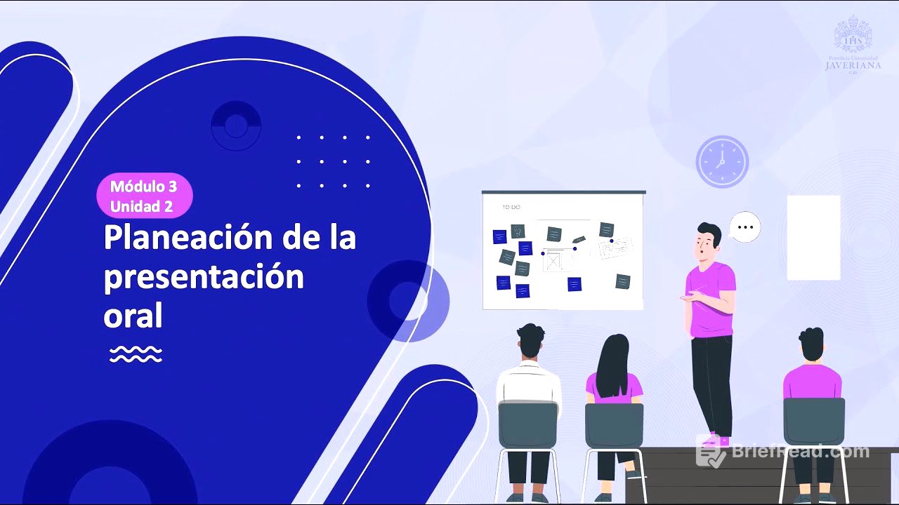 [M3U2]  Planeación de la presentación oral