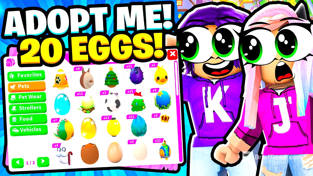 We hatched 20 different eggs on Adopt Me! | Roblox