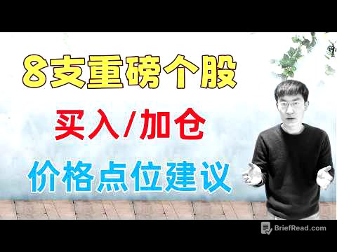 8支重磅股票！买入/加仓，价格点位更新