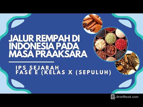 JALUR REMPAH DI INDONESIA PADA MASA PRAAKSARA