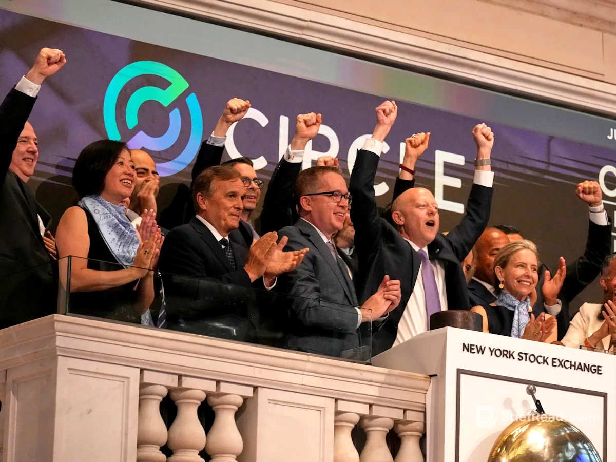 Circle stock falls 15%, snapping monster rally as Wall Street flags rising risk of stablecoin competition