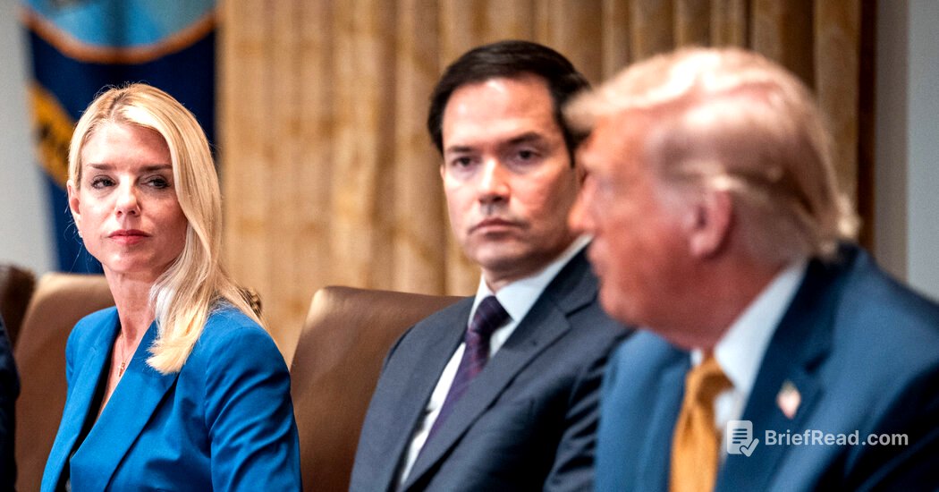 Bondi Told Trump His Name Appeared in Epstein Files - The New York Times